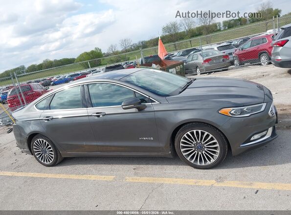 3FA6P0RUXJR167033 2018 FORD FUSION HYBRID Бежевый Панорамный вид салона 360°