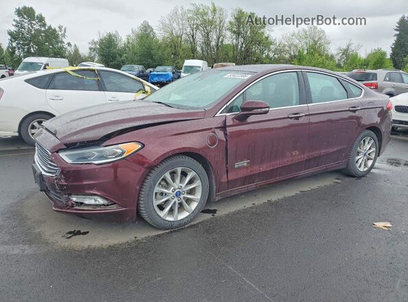 3FA6P0SU2HR118106 2017 FORD FUSION Бордовый Передняя левая четверть