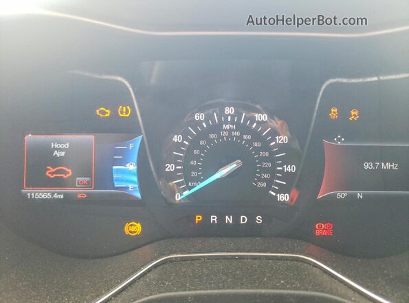 3FA6P0T94HR320312 2017 FORD FUSION Белый Вид щитка приборов