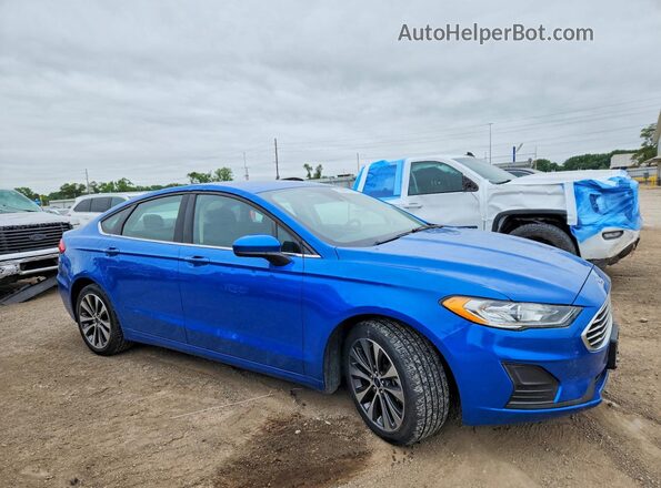 3FA6P0T96LR260204 2020 FORD FUSION Blue Առջևի աջ