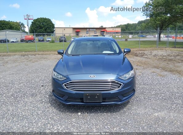 3FA6P0UU1JR282062 2018 FORD FUSION HYBRID Синий Вид щитка приборов