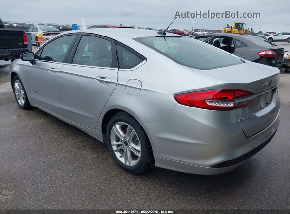3FA6P0UU2JR254352 2018 FORD FUSION HYBRID Серебряный Задняя левая четверть