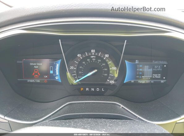 3FA6P0UU2JR254352 2018 FORD FUSION HYBRID Серебряный Вид задних сидений