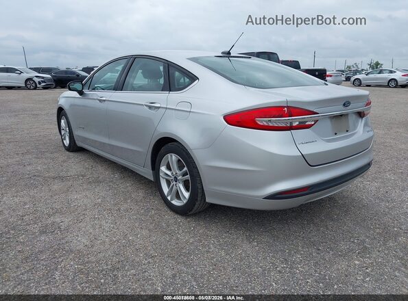 3FA6P0UU2JR278957 2018 FORD FUSION HYBRID Серебряный Задняя левая четверть