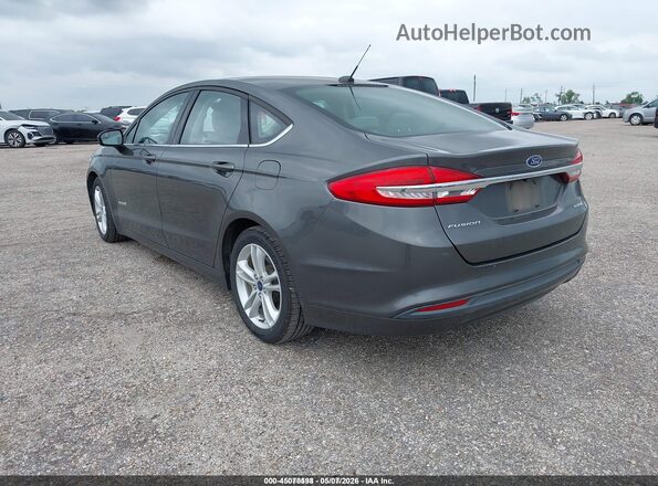 3FA6P0UU4JR235785 2018 FORD FUSION HYBRID Серый Задняя левая четверть