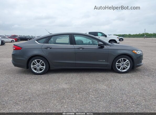 3FA6P0UU4JR235785 2018 FORD FUSION HYBRID Серый 