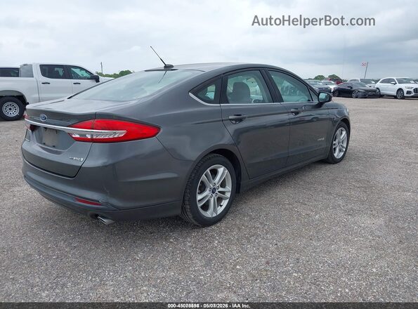 3FA6P0UU4JR235785 2018 FORD FUSION HYBRID Серый Задняя правая четверть