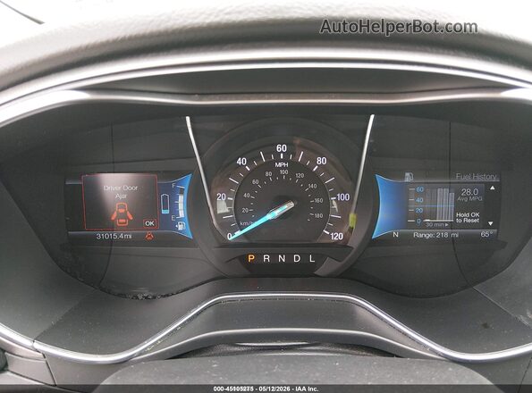 3FA6P0UU7JR254492 2018 FORD FUSION HYBRID Синий 