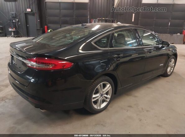 3FA6P0UU8JR282057 2018 FORD FUSION HYBRID Черный Задняя правая четверть