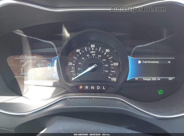 3FA6P0UU9JR235958 2018 FORD FUSION HYBRID White Հետևի նստատեղերի տեսք