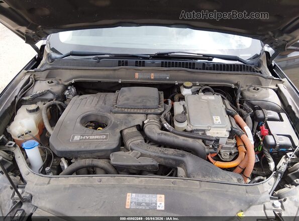 3FA6P0UUXJR235905 2018 FORD FUSION HYBRID Gray Вид ззаду