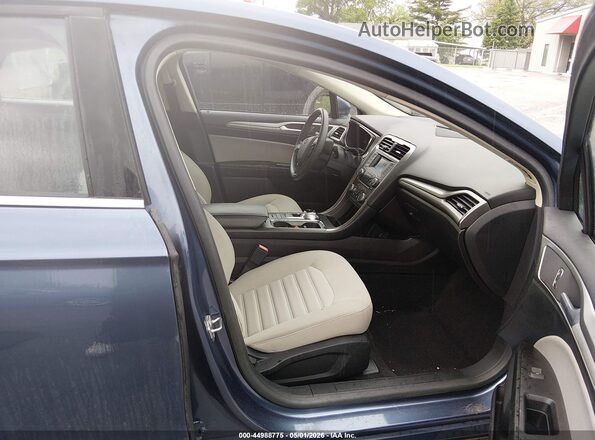 3FA6P0UUXJR235953 2018 FORD FUSION HYBRID Blue Widok wnętrza z przodu