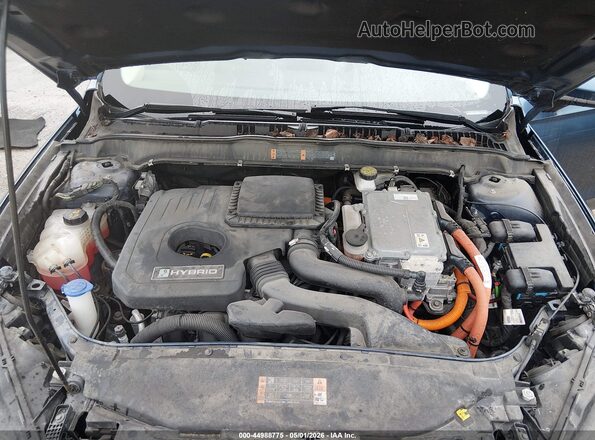 3FA6P0UUXJR235953 2018 FORD FUSION HYBRID Blue Widok z tyłu