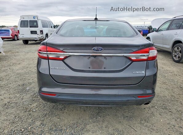 3FA6P0UUXJR261663 2018 FORD FUSION Серый Вид сзади
