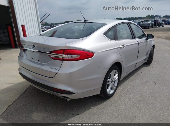 3FA6P0UUXJR278849 2018 FORD FUSION HYBRID Серебряный Задняя правая четверть