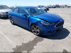 2017 Ford Fusion Sport Blue vin: 3FA6P0VP3HR158166