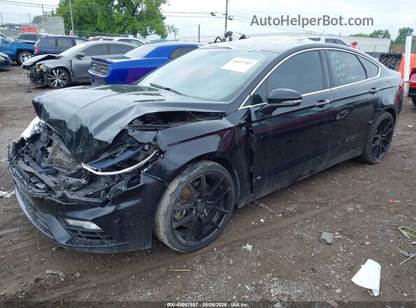 3FA6P0VP9JR201611 2018 FORD FUSION Черный Передняя левая четверть