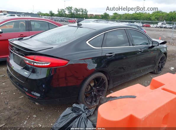 3FA6P0VP9JR201611 2018 FORD FUSION Черный Задняя правая четверть