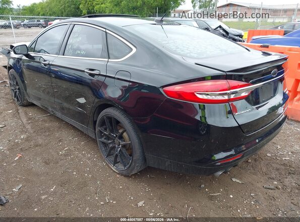3FA6P0VP9JR201611 2018 FORD FUSION Черный Задняя левая четверть