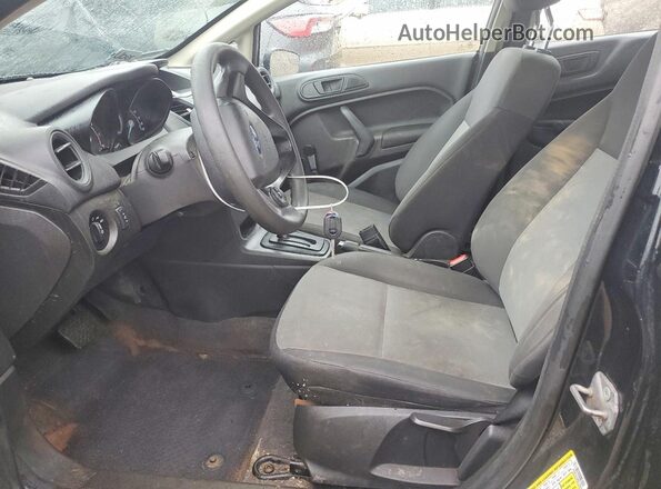 3FADP4AJ0KM126554 2019 FORD FIESTA Black Вид салону спереду