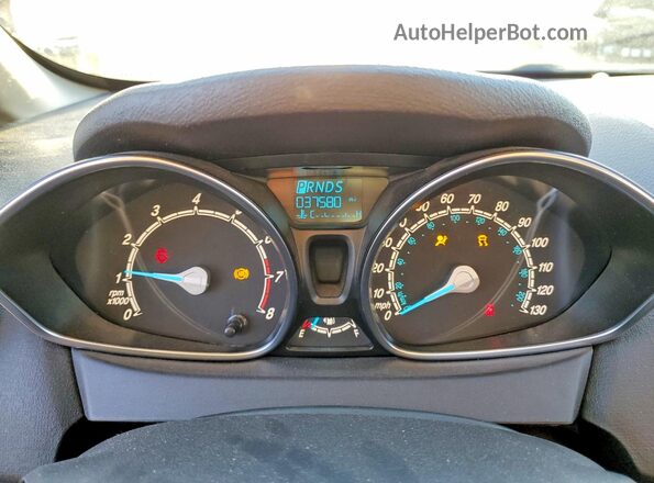 3FADP4BJ0HM132944 2017 FORD FIESTA Black Вид щитка приладів