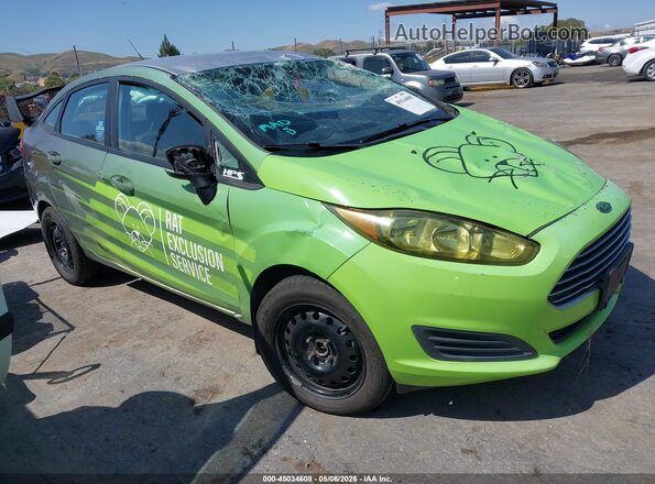 3FADP4BJ1HM144925 2017 FORD FIESTA Зеленый Передняя правая четверть