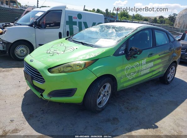 3FADP4BJ1HM144925 2017 FORD FIESTA Зеленый Передняя левая четверть