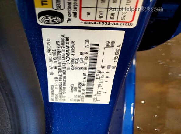 3FADP4BJ1JM133395 2018 FORD FIESTA Blue Engine compartment view