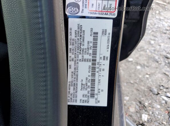3FADP4BJ1KM162929 2019 FORD FIESTA Black Vista de la etiqueta del VIN