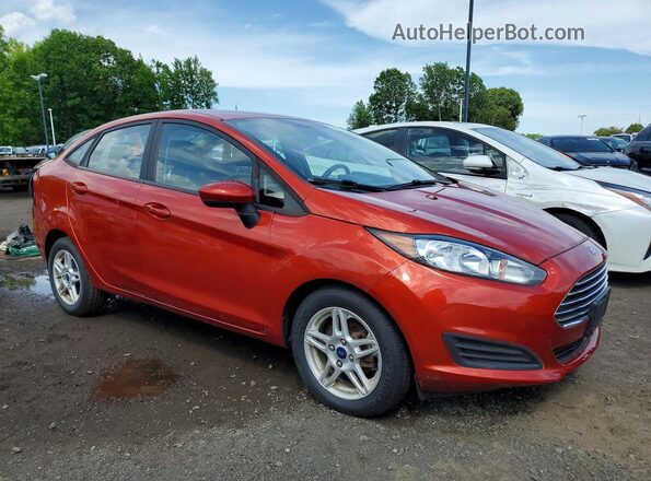 3FADP4BJ2KM108619 2019 FORD FIESTA Оранжевый Передняя правая четверть