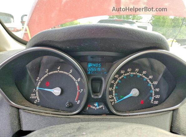 3FADP4BJ2KM108619 2019 FORD FIESTA Оранжевый Вид щитка приборов