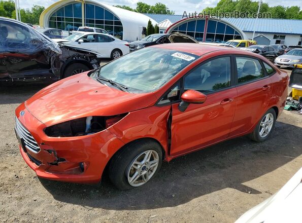 3FADP4BJ2KM108619 2019 FORD FIESTA Оранжевый Передняя левая четверть
