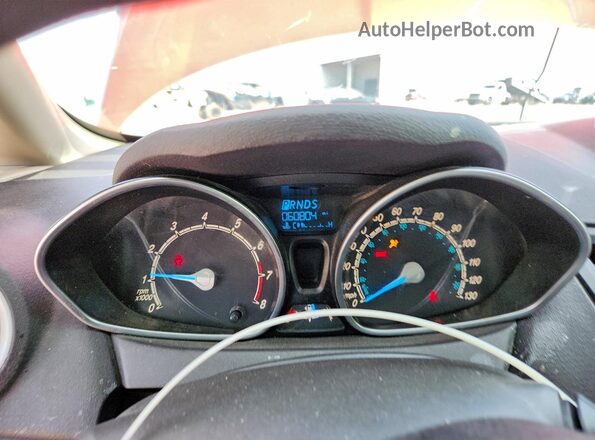 3FADP4BJ3KM121623 2019 FORD FIESTA Maroon Widok zestawu wskaźników