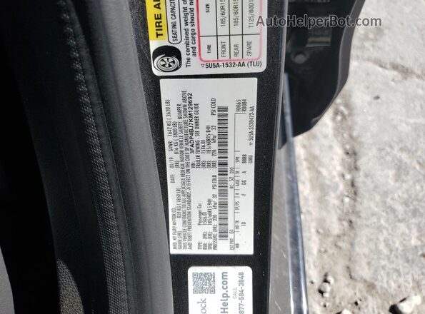 3FADP4BJ7KM129692 2019 FORD FIESTA Black Вид наклейки з VIN-кодом