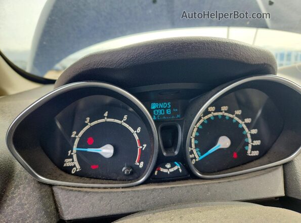 3FADP4BJ8GM184076 2016 FORD FIESTA Синий Вид щитка приборов