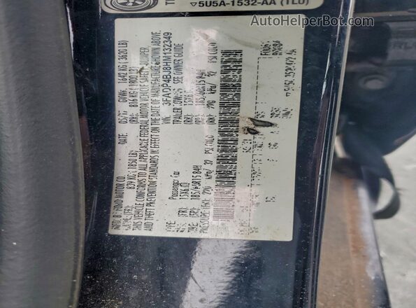 3FADP4BJ8HM132349 2017 FORD FIESTA Черный Вид наклейки с VIN-кодом