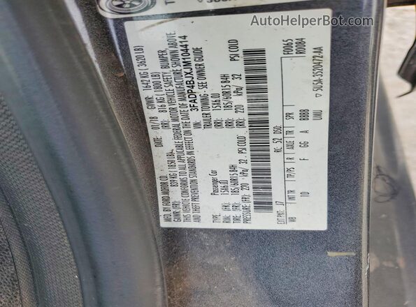 3FADP4BJXJM104414 2018 FORD FIESTA Серый Вид подкапотного пространства