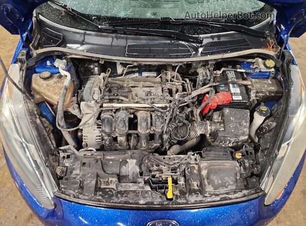 3FADP4BJXJM122900 2018 FORD FIESTA Blue Вид задньої частини салону