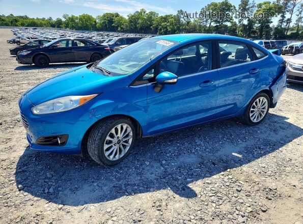 3FADP4CJ8HM161641 2017 FORD FIESTA Синий Передняя левая четверть