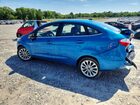 2017 Ford Fiesta Titanium Синий vin: 3FADP4CJ8HM161641