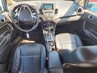2017 Ford Fiesta Titanium Синий vin: 3FADP4CJ8HM161641