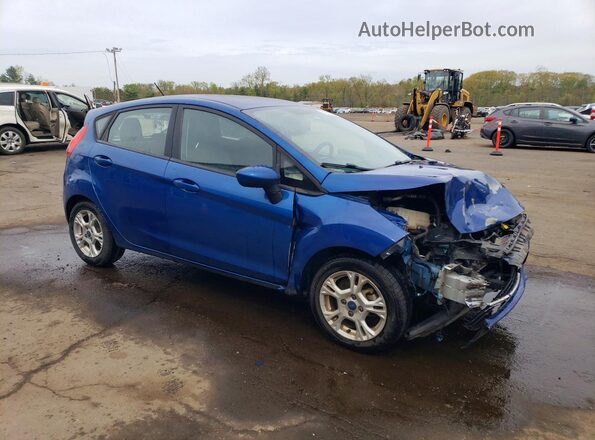 3FADP4EJ0JM107981 2018 FORD FIESTA Синий Передняя правая четверть