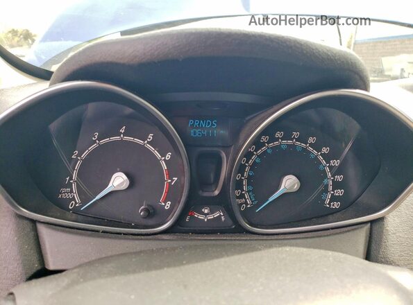 3FADP4EJ0JM107981 2018 FORD FIESTA Синий Вид щитка приборов