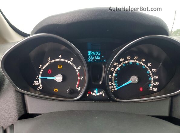 3FADP4EJ1HM158819 2017 FORD FIESTA Белый Вид щитка приборов