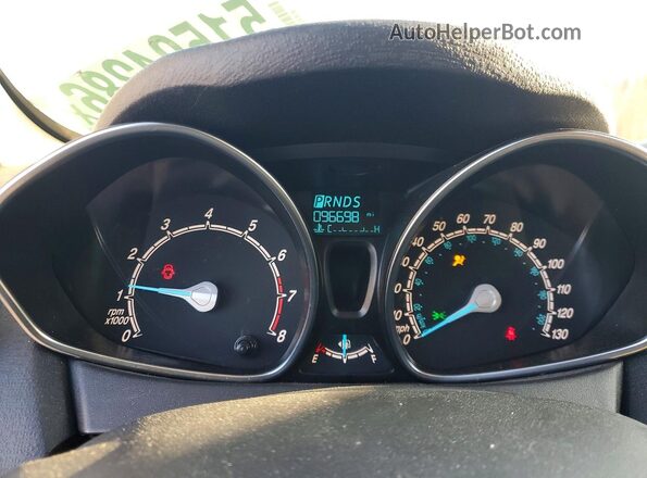 3FADP4EJ2JM108534 2018 FORD FIESTA Белый Вид щитка приборов