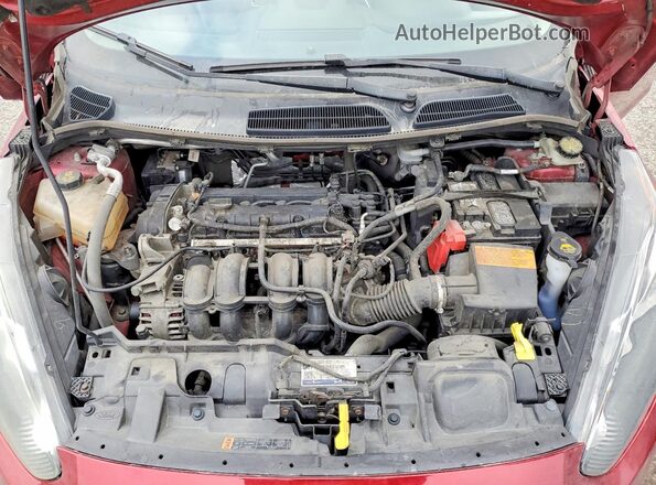 3FADP4EJ3GM147254 2016 FORD FIESTA Красный Вид задней части салона