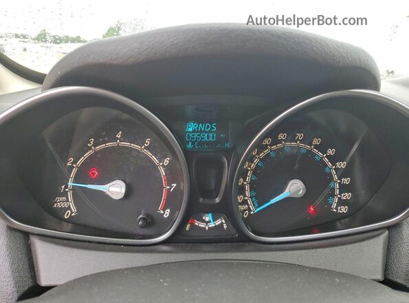 3FADP4EJ4JM102105 2018 FORD FIESTA Красный Вид щитка приборов