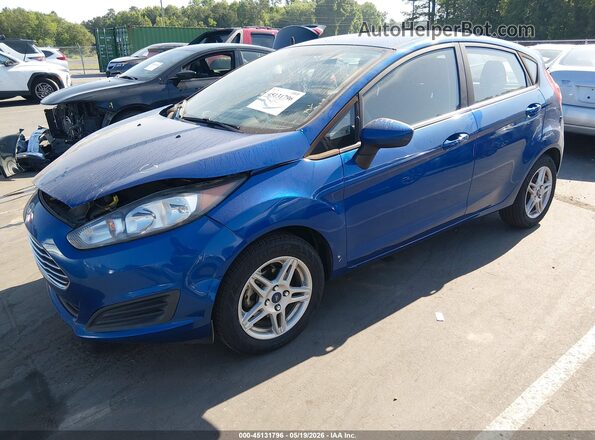 3FADP4EJ4KM157414 2019 FORD FIESTA Синий Передняя левая четверть