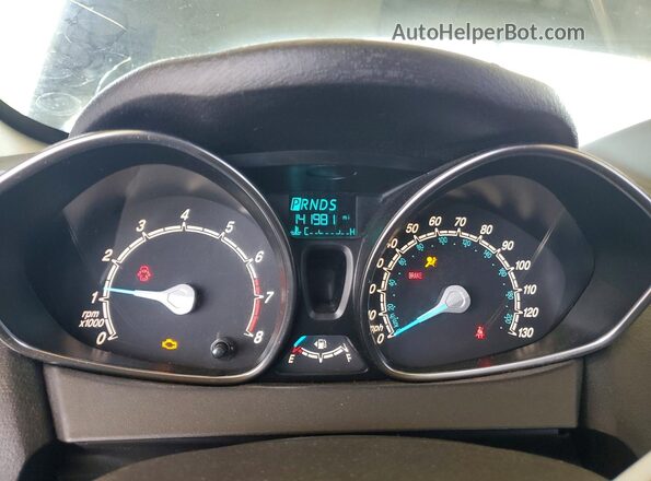 3FADP4EJ6HM123886 2017 FORD FIESTA Black Вид щитка приладів