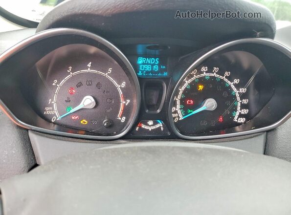 3FADP4EJ8HM136607 2017 FORD FIESTA White Вид щитка приладів